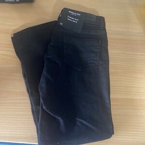 Kenneth Cole Youth sustainable black denim stretch fit slim‎ fit jeans size 12
